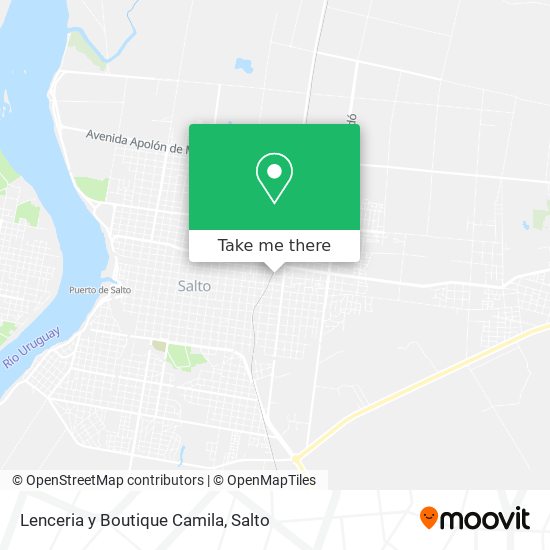 Lenceria y Boutique Camila map