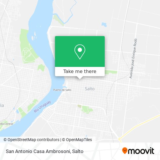 San Antonio Casa Ambrosoni map