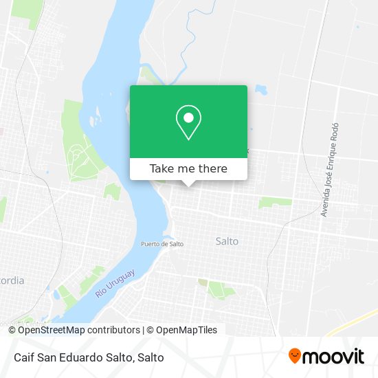 Caif San Eduardo Salto map