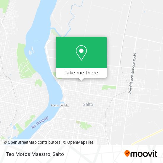Mapa de Teo Motos Maestro