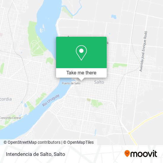 Intendencia de Salto map