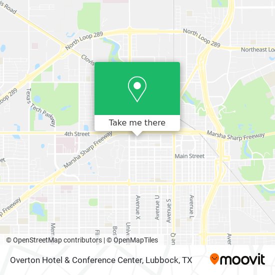 Overton Hotel & Conference Center map