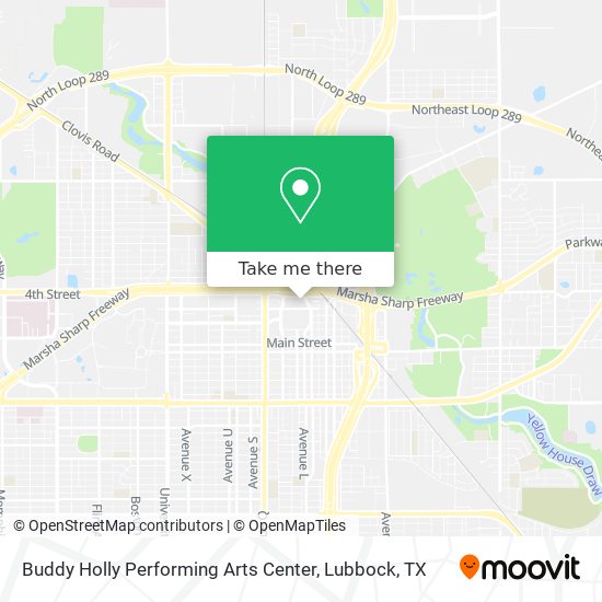 Buddy Holly Performing Arts Center map