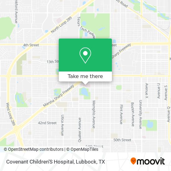 Covenant Children’S Hospital map