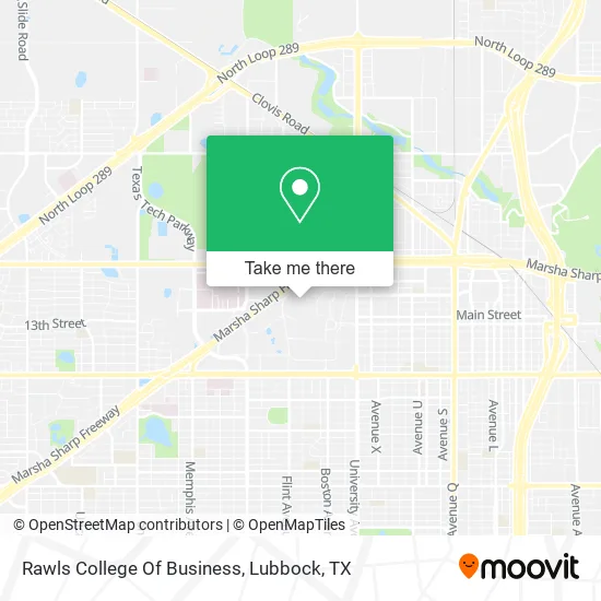Rawls College Of Business map