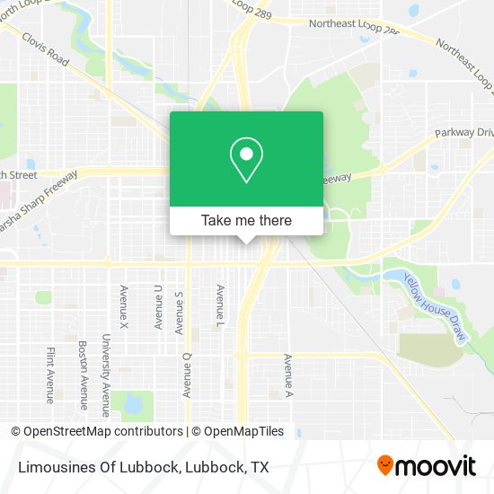 Limousines Of Lubbock map