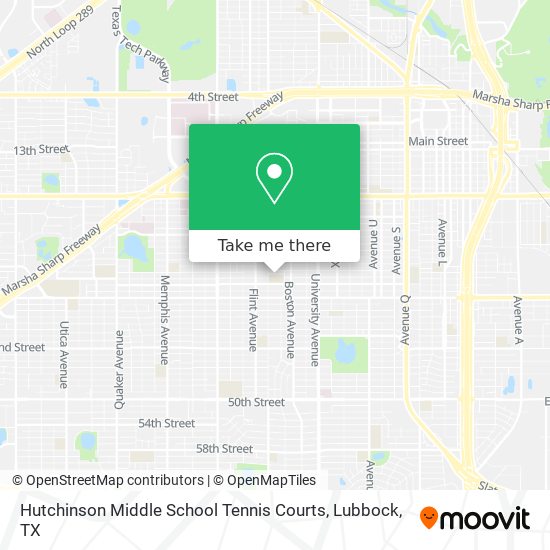 Hutchinson Middle School Tennis Courts map