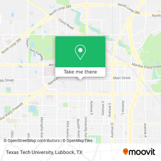 Texas Tech University map