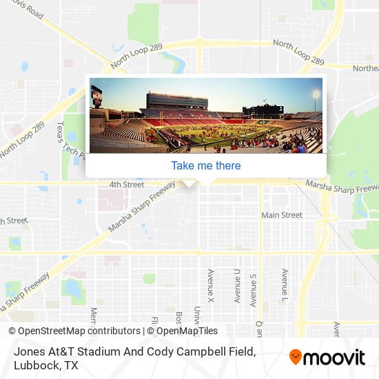 Jones At&T Stadium And Cody Campbell Field map
