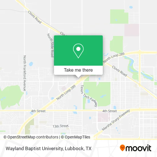 Wayland Baptist University map