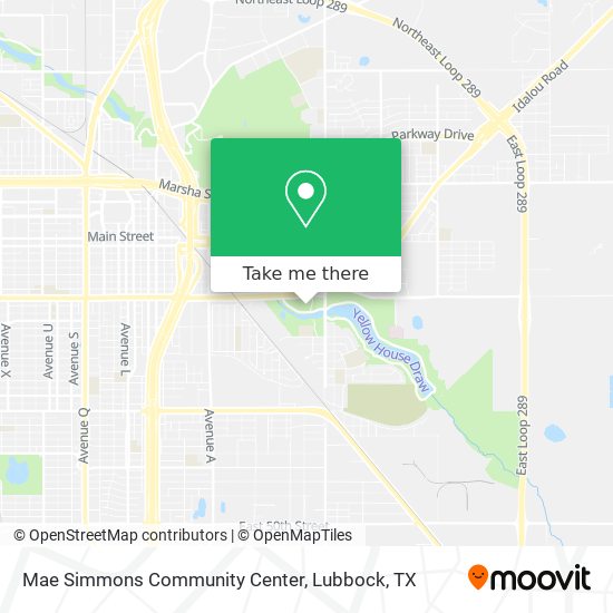 Mae Simmons Community Center map