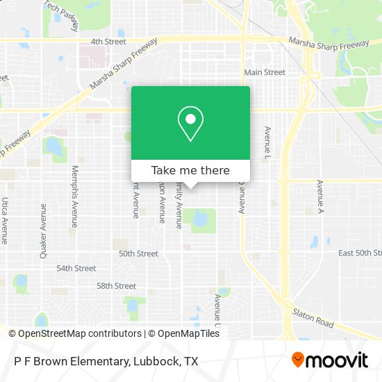 P F Brown Elementary map