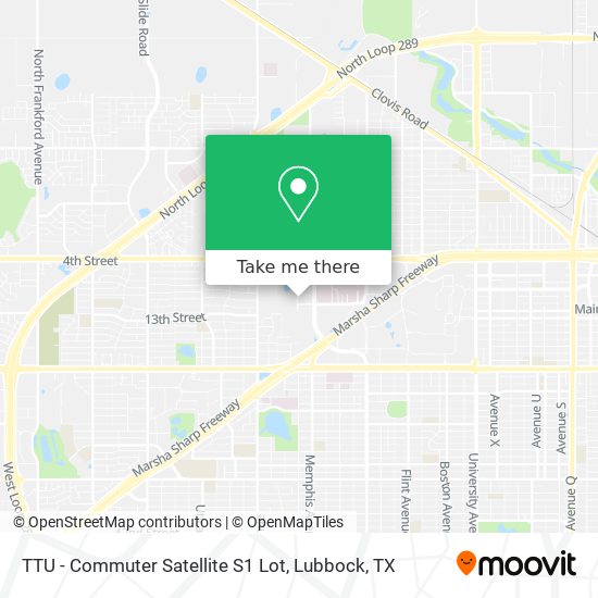 Mapa de TTU - Commuter Satellite S1 Lot