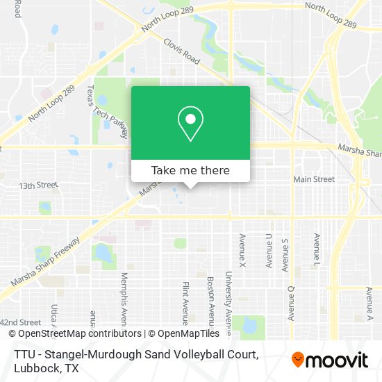 TTU - Stangel-Murdough Sand Volleyball Court map