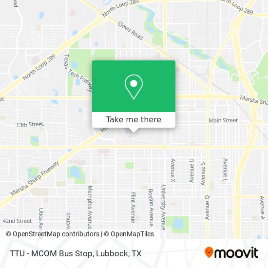 Mapa de TTU - MCOM Bus Stop
