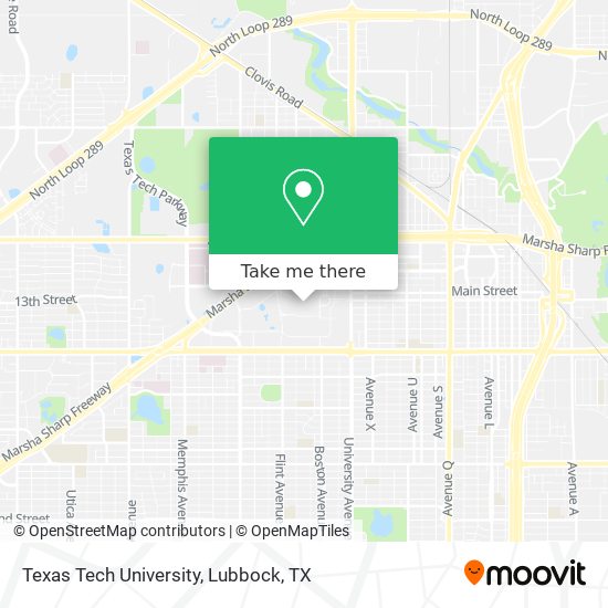 Texas Tech University map