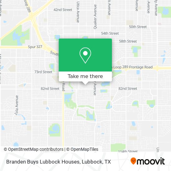 Mapa de Branden Buys Lubbock Houses