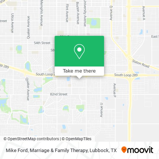 Mike Ford, Marriage & Family Therapy map