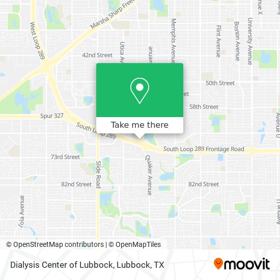 Dialysis Center of Lubbock map