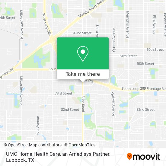 UMC Home Health Care, an Amedisys Partner map