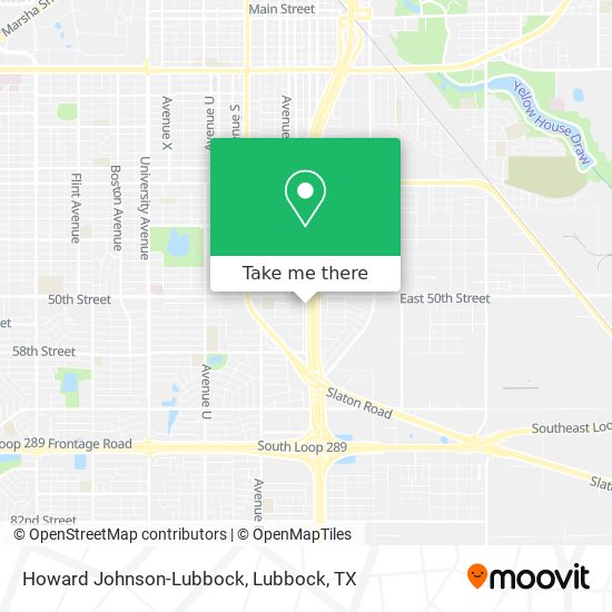 Mapa de Howard Johnson-Lubbock