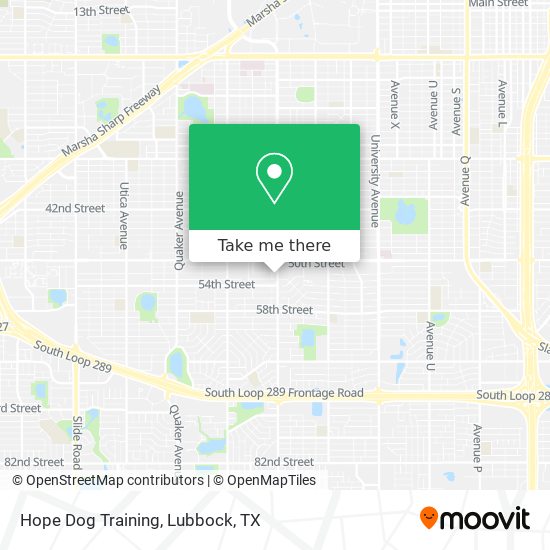 Mapa de Hope Dog Training