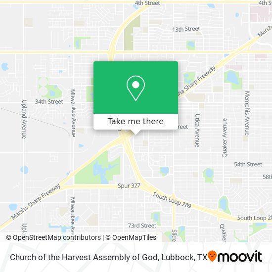 Church of the Harvest Assembly of God map