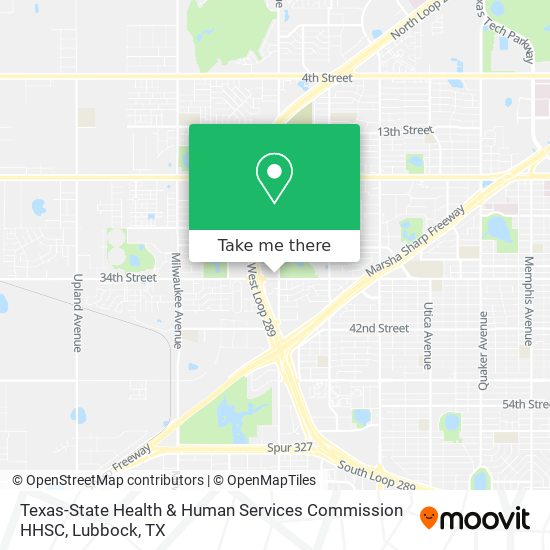 Texas-State Health & Human Services Commission HHSC map