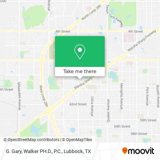G. Gary, Walker PH.D., P.C. map