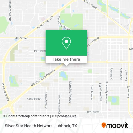 Mapa de Silver Star Health Network