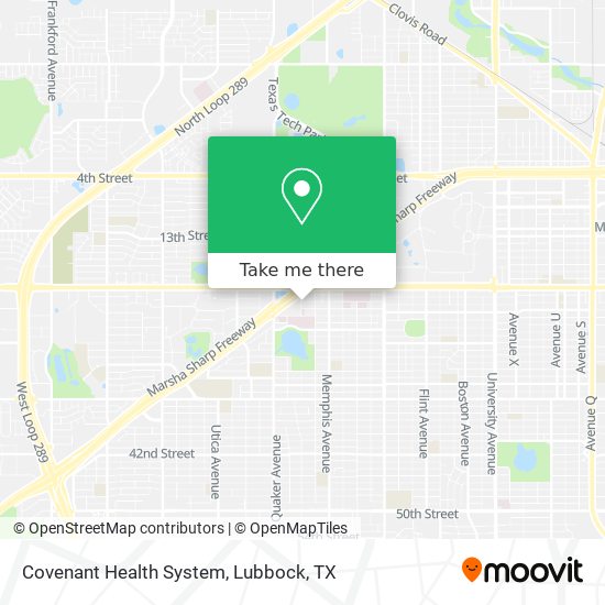 Mapa de Covenant Health System