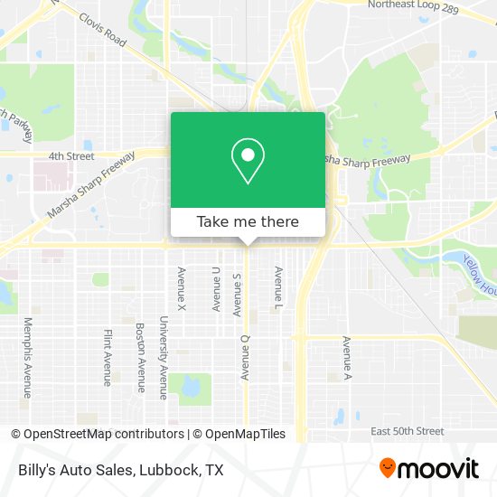 Billy's Auto Sales map