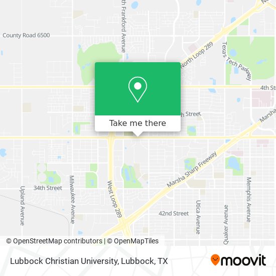 Lubbock Christian University map