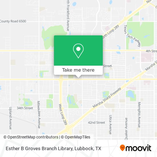 Esther B Groves Branch Library map