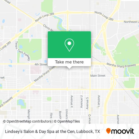 Mapa de Lindsey's Salon & Day Spa at the Cen