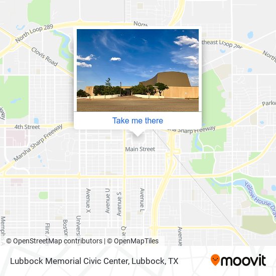 Lubbock Memorial Civic Center map