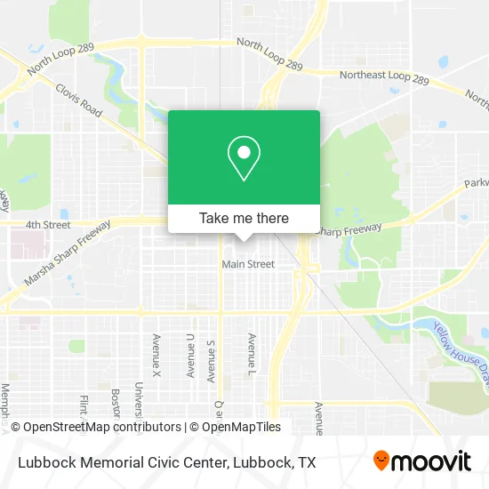 Lubbock Memorial Civic Center map