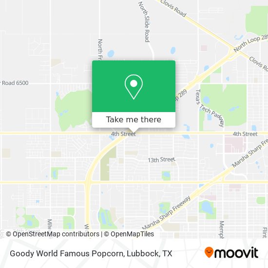 Goody World Famous Popcorn map