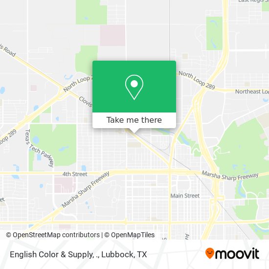 Mapa de English Color & Supply, .