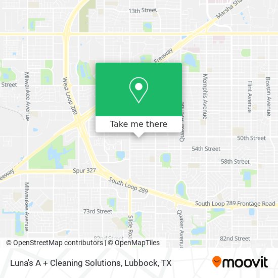 Luna's A + Cleaning Solutions map