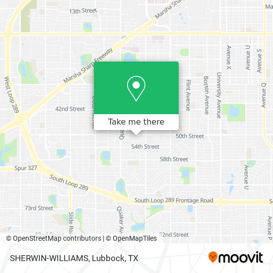 Mapa de SHERWIN-WILLIAMS