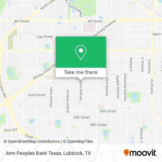 Mapa de Atm Peoples Bank Texas