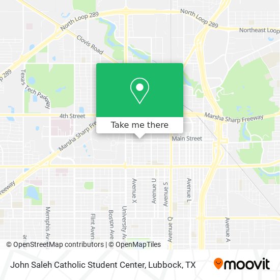 John Saleh Catholic Student Center map