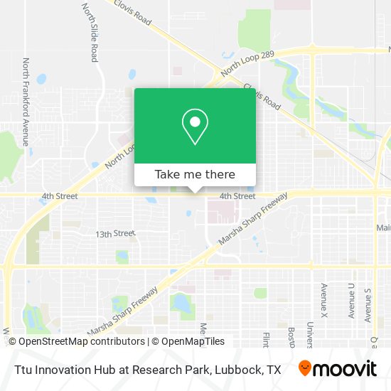 Ttu Innovation Hub at Research Park map