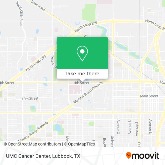 Mapa de UMC Cancer Center
