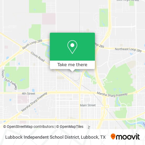 Lubbock Independent School District map