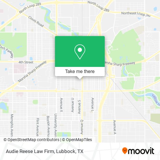 Audie Reese Law Firm map