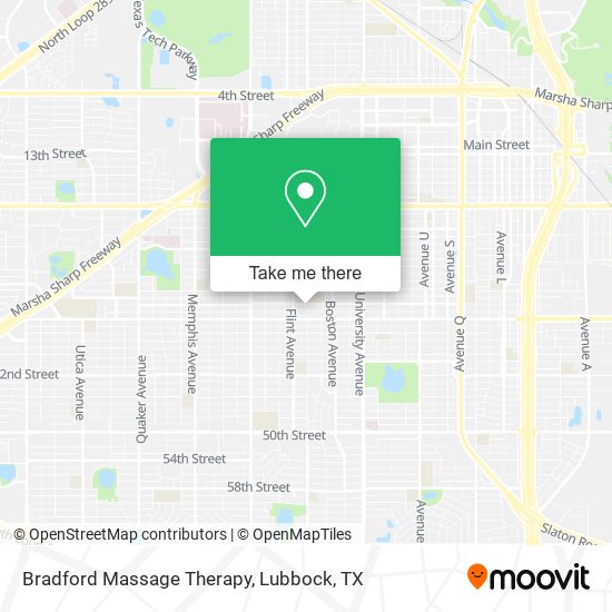 Bradford Massage Therapy map