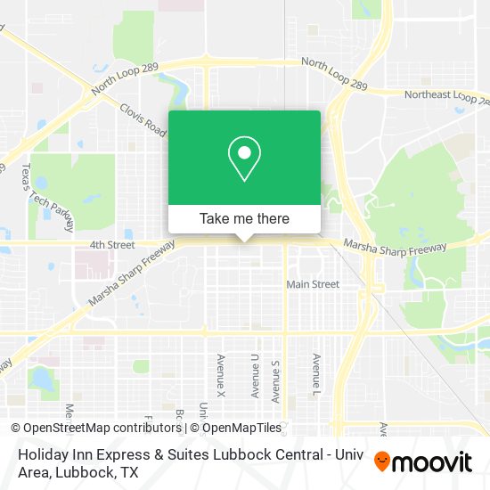 Holiday Inn Express & Suites Lubbock Central - Univ Area map