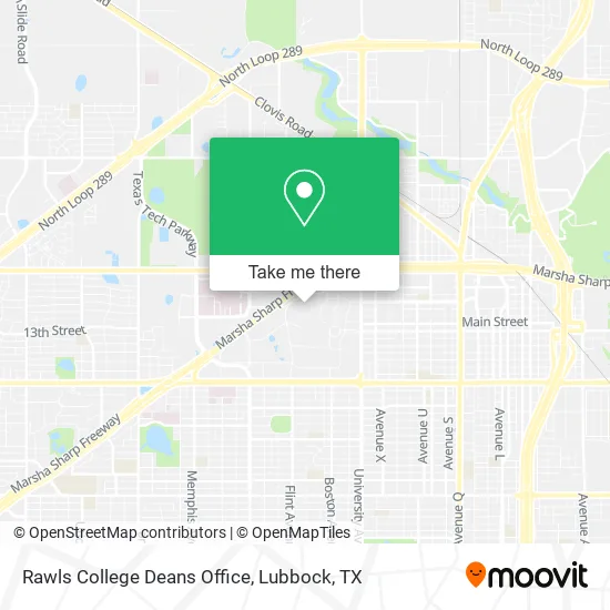 Mapa de Rawls College Deans Office